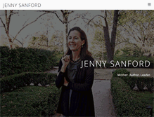 Tablet Screenshot of jennysanford.com